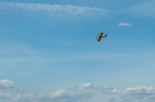 World War II fighter airplanes in flight U-2.