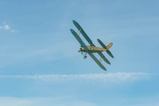 World War II fighter airplanes in flight U-2.