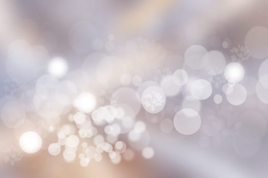 Christmas background. Abstract blurred festive texture for Christmas with bokeh defocused white lights. Pastel tone.