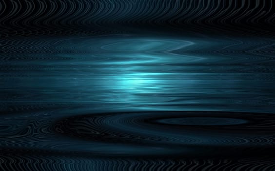Abstract Horizon. Azure glowing colors