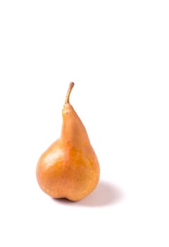 Delicious organic ripe pear isolated on white background