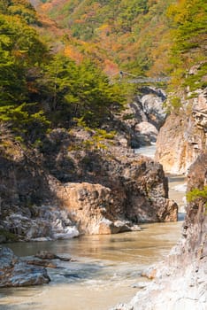 Ryuyo Gorge canyon National Park and recreation area at Nikko Tochigi Japan