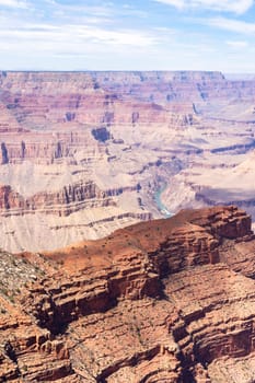 South rim of Grand Canyon in Arizona USA