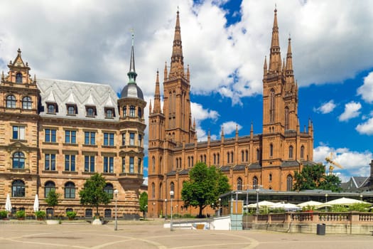 Marktkirche The oldest and largest Protestant church in Wiesbaden built by Carl Boos as "Nassauer Landesdom"""