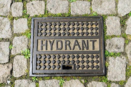 Squaire metallic Hydrant in the Ground
