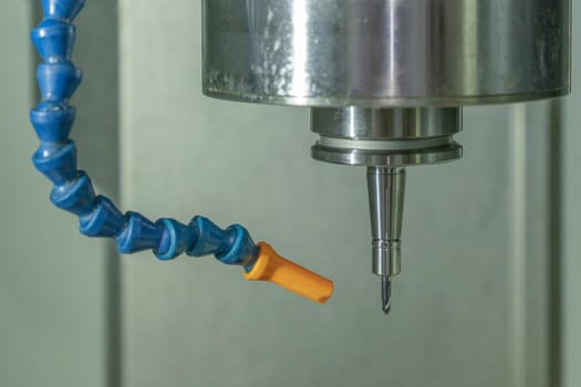 CNC tool ball endmill in the machine