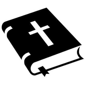 holy bibble god cross faith spiritual christian heaven silhouette illustration