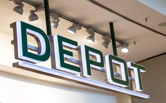 WETZLAR, GERMANY August, 29 2017: DEPOT Decoration Store logo. DEPOT is a German store for Decoration and home accessories, based in Niedernberg, Germany.