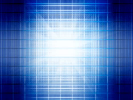 Abstract background of technology concept with glowing structural blue light manipulation