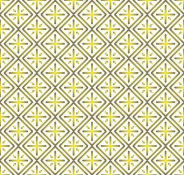 Yellow Plus sign and rectangle shape seamless pattern. Abstract pattern style for graphic or modern design.