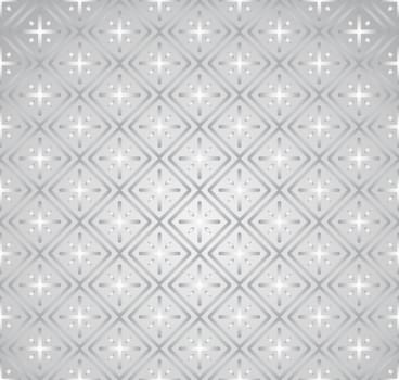 Silver Plus sign and rectangle shape seamless pattern. Abstract pattern style for graphic or modern design.