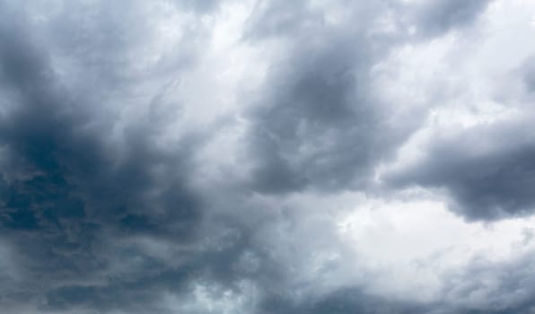 Image of the dark clouds of a severe storm during a hot spring day in South East Queensland, Australia