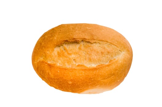 isolated baguette with clipping path in jpg.