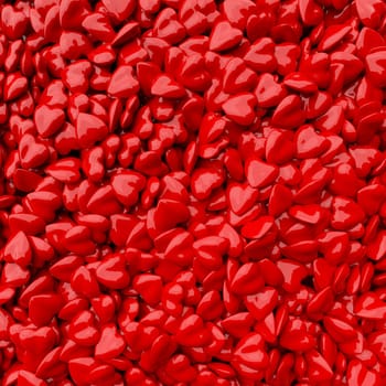 Sweet 3D hearts background