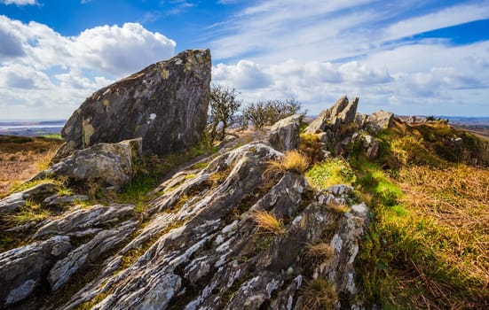 Roc'h Trevezel summit of  Brittany, north-western France, Europe