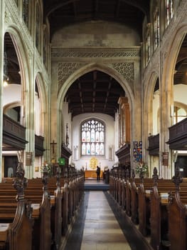 CAMBRIDGE, UK - CIRCA OCTOBER 2018: Great St Mary's church