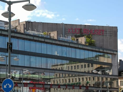 STOCKHOLM, SWEDEN - CIRCA AUGUST 2005: The Kulturhuset (meaning House of Culture) and Stadsteater (City Theatre) designed in 1974 is a masterpiece of Swedish modernist architecture