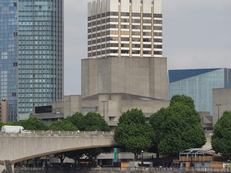 LONDON, UK - CIRCA JUNE 2018: The Royal National Theatre designed by Sir Denys Lasdun is a masterpiece of new brutalist architecture