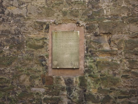 EDINBURGH, UK - CIRCA JUNE 2018: Mausoleum of philosopher David Hume at Old Calton Burial Ground