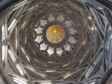 TURIN, ITALY - CIRCA OCTOBER 2018: Cupola cappella della Sindone meaning Holy Shroud chapel dome at Turin Cathedral