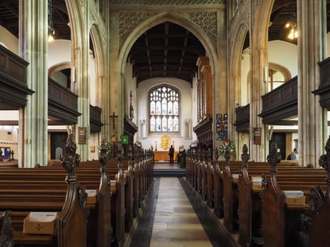 CAMBRIDGE, UK - CIRCA OCTOBER 2018: Great St Mary's church
