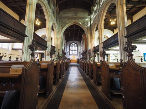 CAMBRIDGE, UK - CIRCA OCTOBER 2018: Great St Mary's church