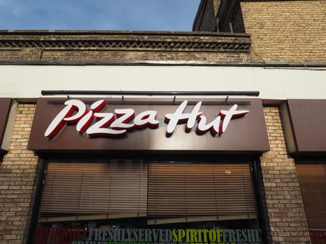 CAMBRIDGE, UK - CIRCA OCTOBER 2018: Pizza Hut storefront