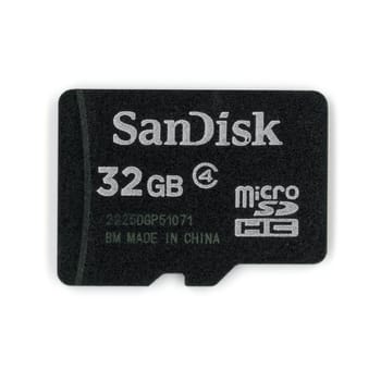 SAN FRANCISCO, USA - CIRCA SEPTEMBER 2018: SanDisk 32 GB secure digital micro SD memory card for digital camera