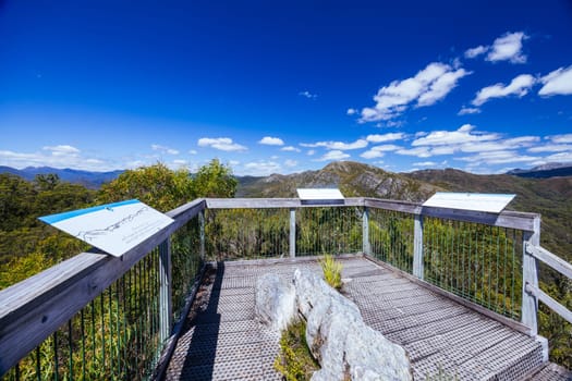 Donaghys Hill walk in Franklin-Gordon Wild Rivers National Park on a hot summer's day in Tasmania, Australia