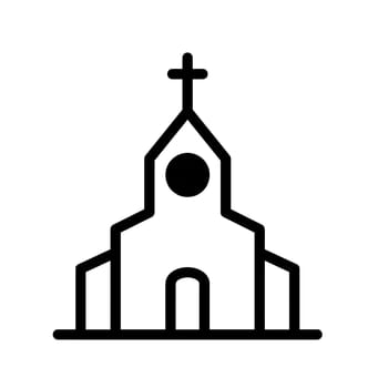 church chapel architecture traditional silhouette illustration