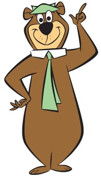 Yogi Bear Jellystone Park cartoon funny illustration