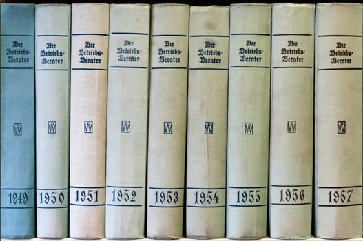 old books in library