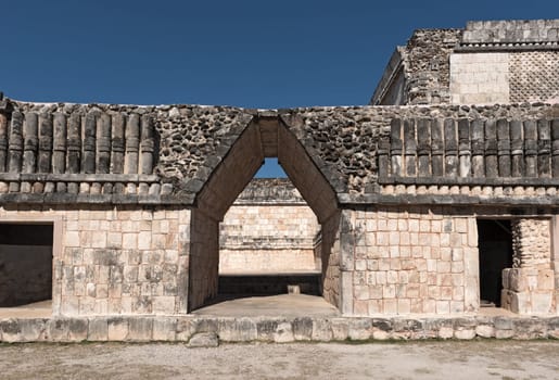 ruins of the ancient Mayan city Uxmal. UNESCO World Heritage Site, Yucatan, Mexico.