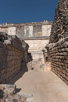 ruins of the ancient Mayan city Uxmal. UNESCO World Heritage Site, Yucatan, Mexico.