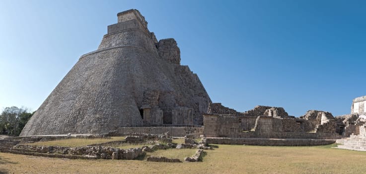 ruins of the ancient Mayan city Uxmal. UNESCO World Heritage Site, Yucatan, Mexico.