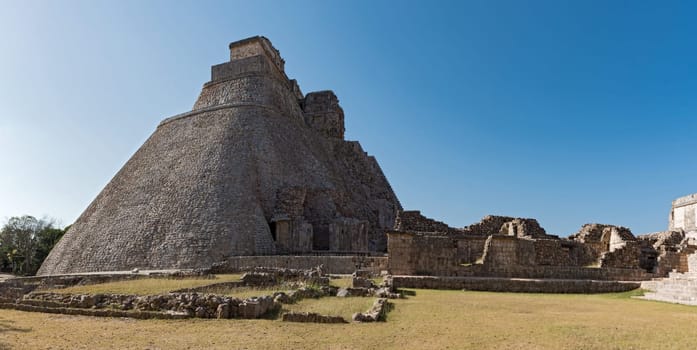 ruins of the ancient Mayan city Uxmal. UNESCO World Heritage Site, Yucatan, Mexico.
