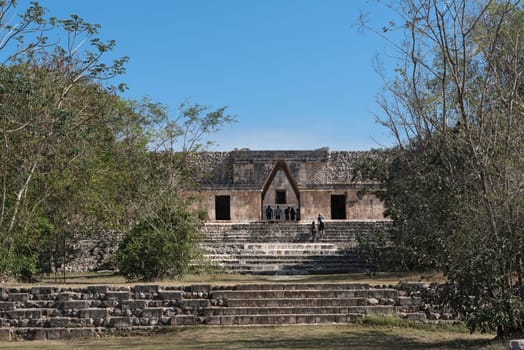 ruins of the ancient Mayan city Uxmal. UNESCO World Heritage Site, Yucatan, Mexico.