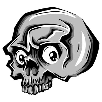 Cartoon vector skull. Skull Tattoo