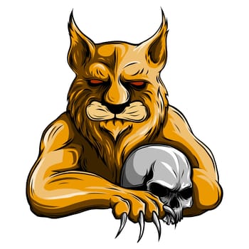 vector Lynx mascot logo vector