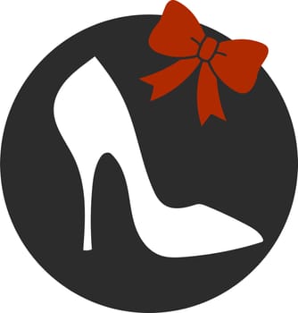 Elegant women high heel shoe isolated