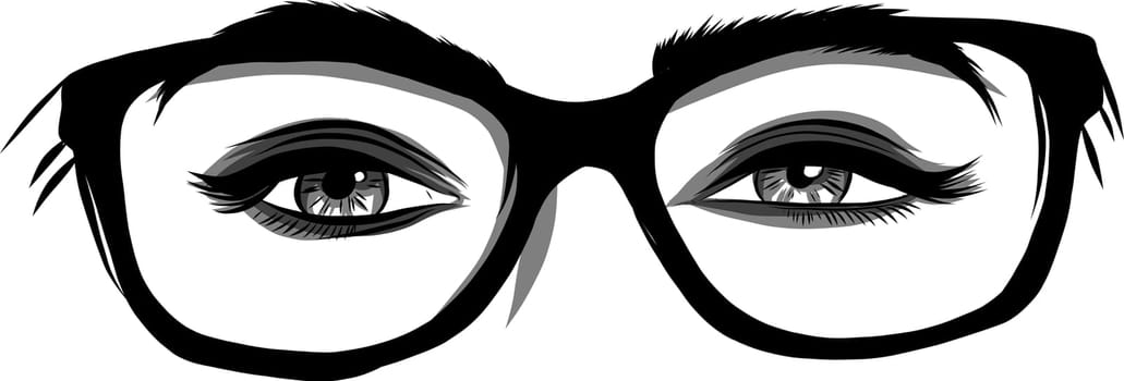 Beautiful Women Eyes with make up