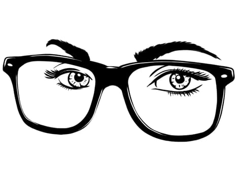 Beautiful Women Eyes with make up