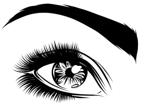 Beautiful Women Eyes with make up