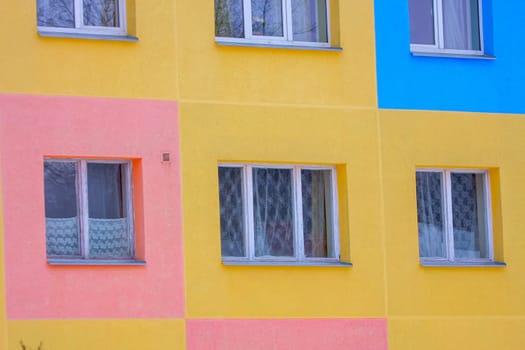 Colorful house in Cesis, Latvia.