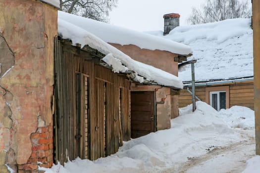 Winter in town. Cesis, Latvia.