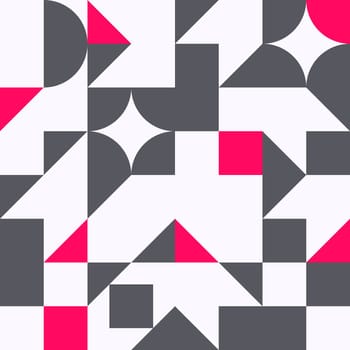 Simple geometric artwork with editable bold blocks. Scandinavian style. Universal abstract seamless pattern for wallpaper, web or prints cover, textile, ceramic tile etc.