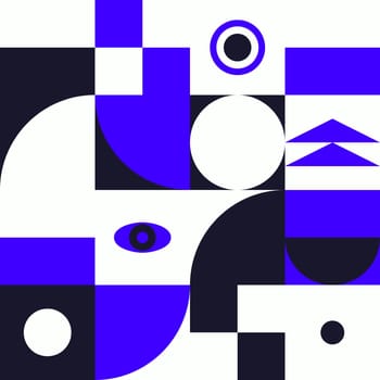 Simple geometric artwork with editable bold blocks. Scandinavian style. Universal abstract seamless pattern for wallpaper, web or prints cover, textile, ceramic tile etc.