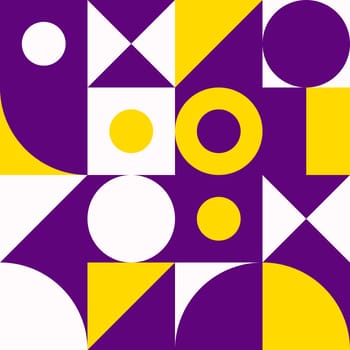 Simple geometric artwork with editable bold blocks. Scandinavian style. Universal abstract seamless pattern for wallpaper, web or prints cover, textile, ceramic tile etc.