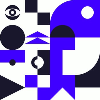 Simple geometric artwork with editable bold blocks. Scandinavian style. Universal abstract seamless pattern for wallpaper, web or prints cover, textile, ceramic tile etc.