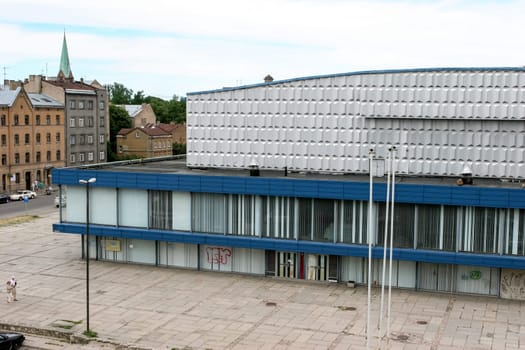 Riga Sports Palace "Rigas Sporta Pils"" shortly before demolition. Riga, Latvia."